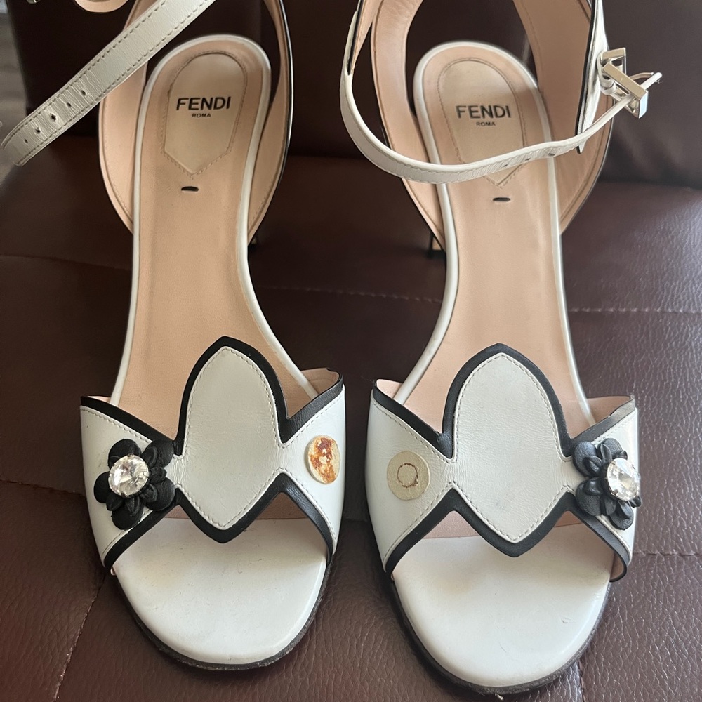 Worn vintage Fendi shoes